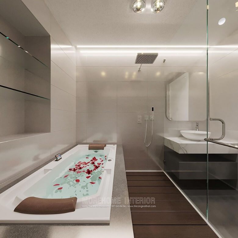 Nếu bạn đang tìm kiếm một loại đá nhân tạo để ốp bồn tắm, đá granite kim sa màu xám cao cấp là lựa chọn tốt nhất.